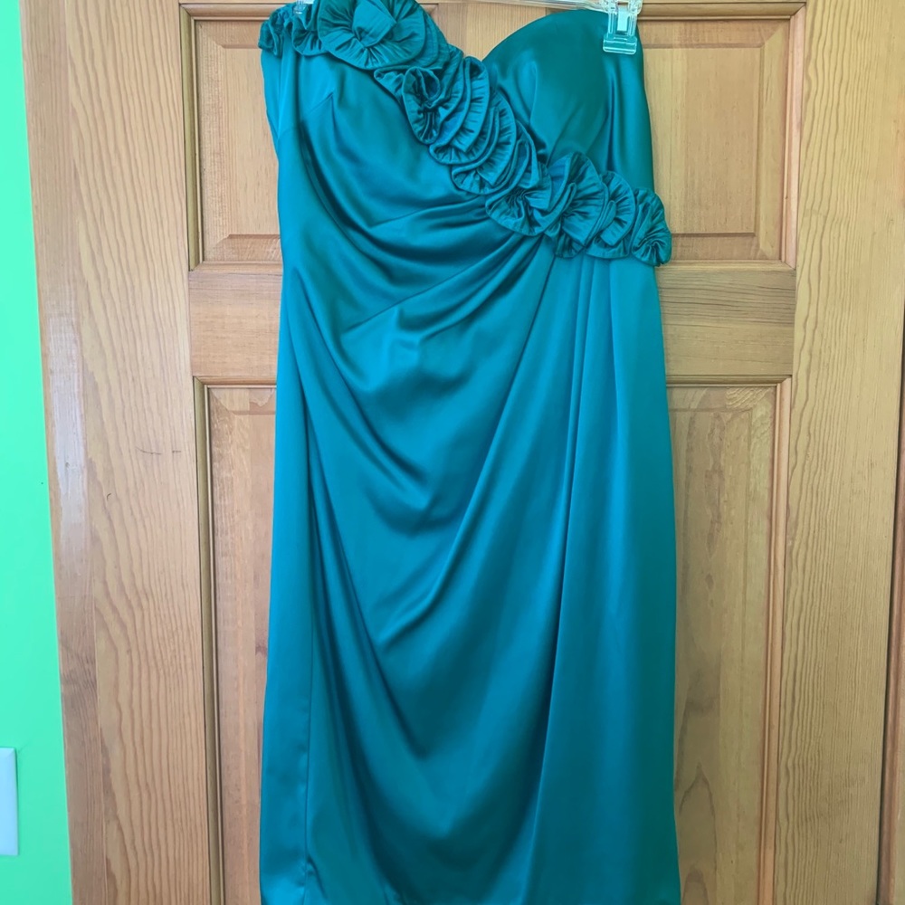 Teal Midi Formal Dress